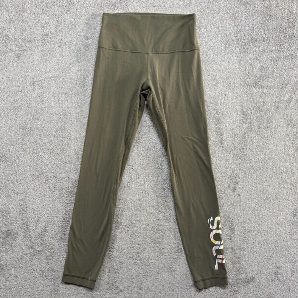 Lululemon Legging Yoga Soul Pants Womens Size 6 Green Athletic Training